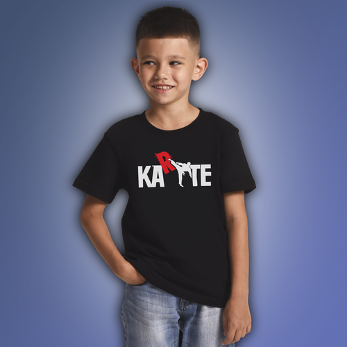 фото Футболка aika, размер 134, черный