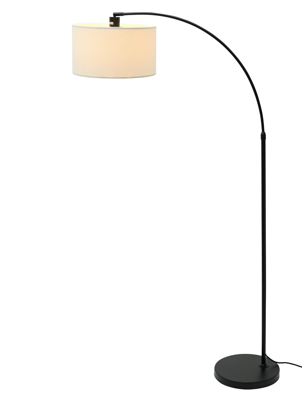 фото Светильник напольный HT-773BW, ARTSTYLE, черный/белый, металл./ткань, E27