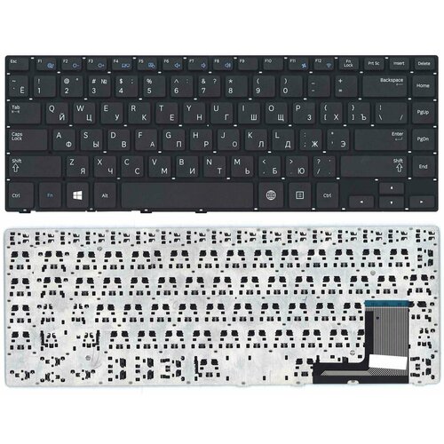 Клавиатура для ноутбука Samsung 470R4E BA59-03619C черная клавиатура keyboard для ноутбука samsung 370r4e np370r4e 470r4e np470r4e np470r4e k01 черная с подсветкой ba59 03619c