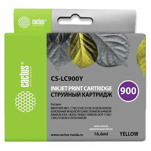 Картридж LC-900 Yellow для принтера Бразер, Brother MFC-410 CN; MFC-425 CN