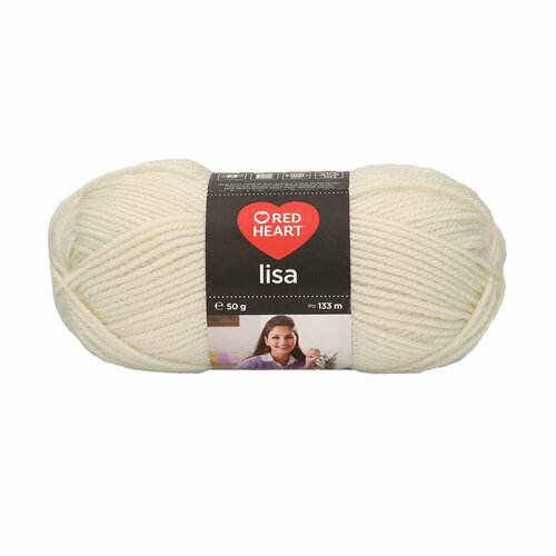 Пряжа для вязания Red Heart 'Lisa' 50гр 133м (100% акрил) (06964 св.-бежевый), 10 мотков пряжа для вязания red heart lisa lurex 50гр 133м 97% акрил 3% полиэстер 00003 бежевый 10 мотков