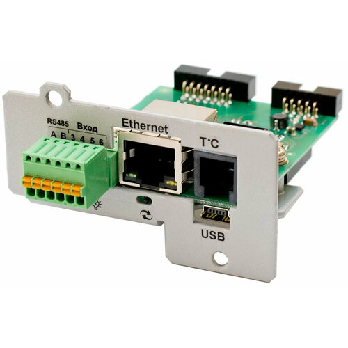 Штиль Плата расширения: Ethernet, mini USB, 1x вх для датч темп, 2x дискр вх, SNMP/Modbus TCP/HTTP/SMTP/NTP/протокол Штиль, Е- mail /Trap-сообщ (IC-SNMP/mini-USB) ибп штиль sr1102l
