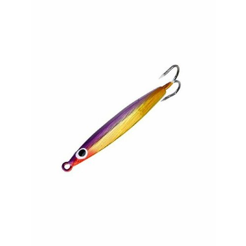 Блесна зимняя Радуга с двумя крючками фиолетовый, золотой AZOR FISHING мормышка зимняя капля azor fishing