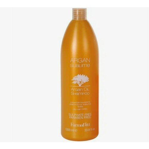 FARMAVITA Шампунь с аргановым маслом , ARGAN Sublime SHAMPOO 1000ml farmavita argan sublime эликсир с аргановым маслом для волос 100 г 100 мл спрей