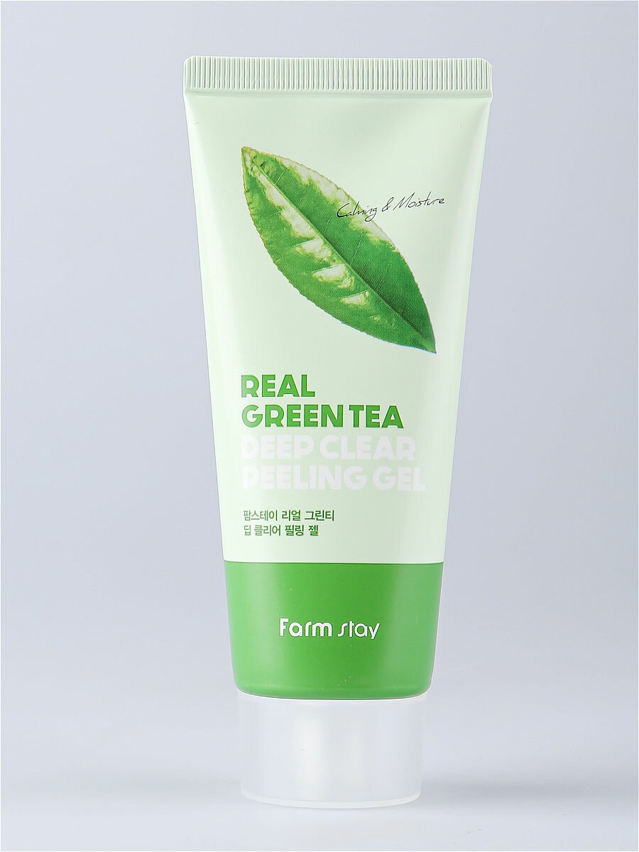 FarmStay Отшелушивающий гель с экстрактом зеленого чая Real Green Tea Deep Clear Peeling Gel