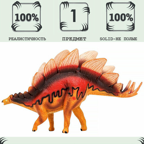 фигурка мир динозавров стегозавр 19 см Игрушка динозавр серии Мир динозавров Стегозавр, фигурка длиной 19 см