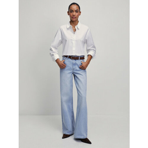 фото Джинсы zarina, размер l (ru 48)/170, голубой