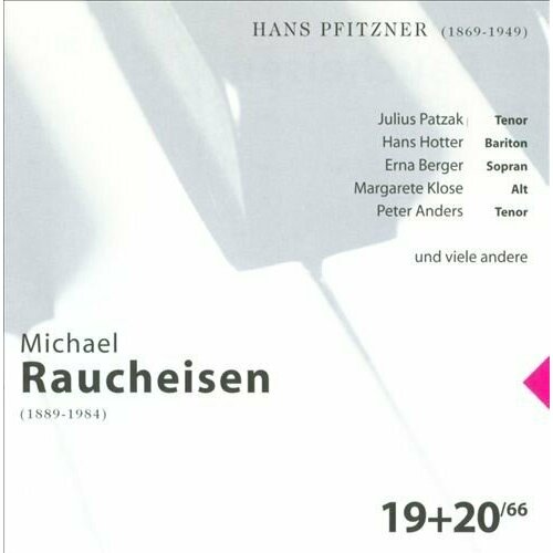 Michael Raucheisen: Hans Pfitzner audio cd frantz ferdinand loewe strauss pfitzner 1 cd