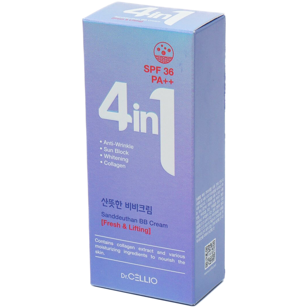 BB-крем для лица тройного действия Dr.Cellio 4 in 1 Sandeunhan BB Cream SPF36 PA++, 50 мл — фото 1