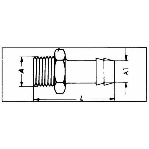 Штуцер переходной пневматический латунный 12 НР х шланг 13 мм 840₽