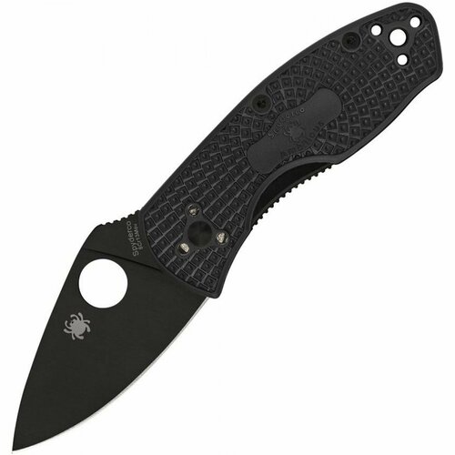 нож складной spyderco sc258psbk stretch 2 xl part serrated blade frn handle Нож складной Spyderco SC148PBBK Ambitious, Black Blade, FRN Handle