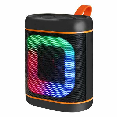 Портативная колонка Ginzzu GM-911B 5Вт TWS 150Гц-18КГц динамики 1х20 1200мАч USB-flash микро SD FM-радио Hands-free RGB 111500₽