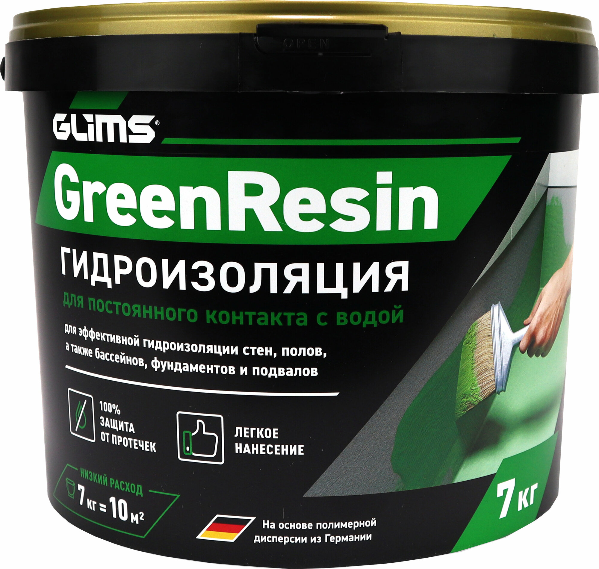 Герметик эластичный Glims GreenResin, 7 кг - фото №3