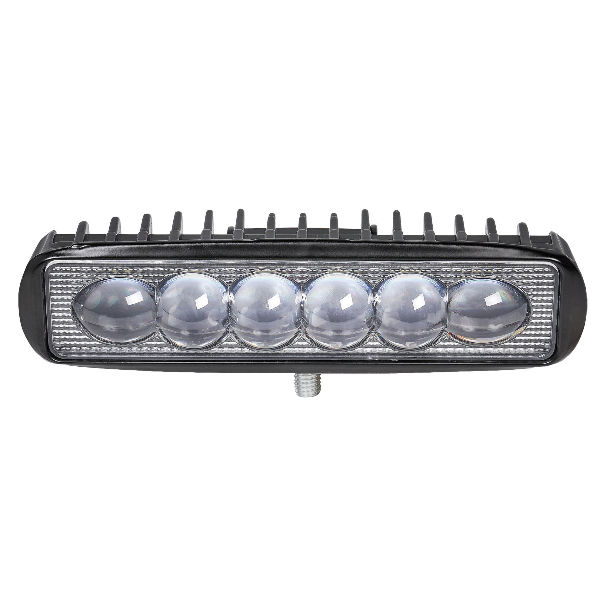 Фара светодиодная прямоугольная, 6 LED 4D линза, 18W, (157х42х40) 12/24V AIRLINE - фото №5