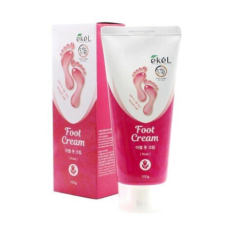 EKEL Успокаивающий крем для ног с экстрактом розы Foot Cream Rose, 100гр - фото №16