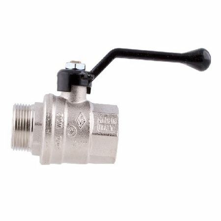 Кран шаровой BUGATTI Oregon (ручка-рычаг алюминий) внут-нар резьба 3/4" Valvosanitaria Bugatti - фото №12