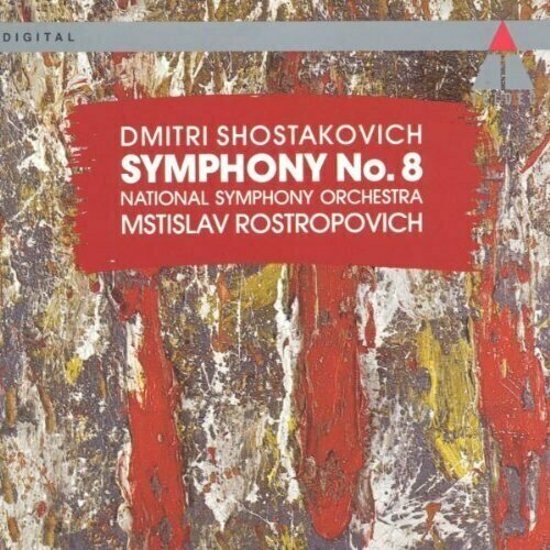 AUDIO CD Shostakovich: Symphony No. 8. Mstislav Rostropovich and National Symphony Orchestra. 1 CD