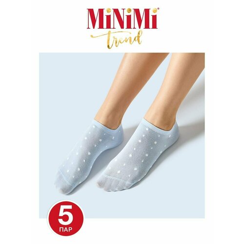 фото Носки minimi, 5 пар, размер 39-41 (25-27), голубой