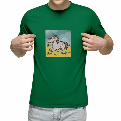 фото Футболка us basic, размер 2xl, зеленый