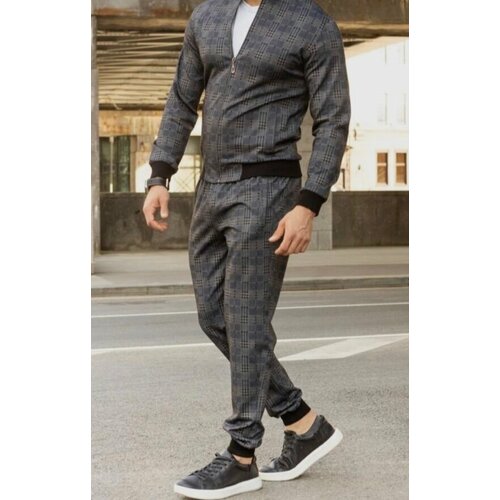 фото Толстовка , размер 50, серый китай