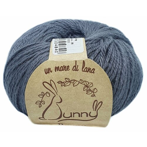 фото Пряжа bunny wool sea (035), 50г, 200м, 20% пух кролика, 5% меринос, 30% натуральная вискоза, 45% нейлон (2 шт.)