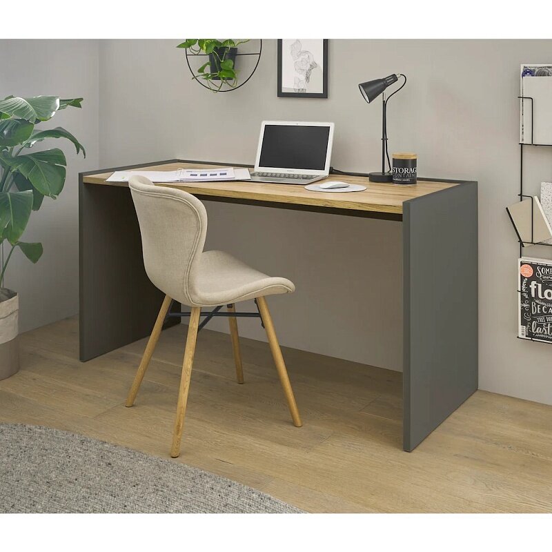 Письменный стол Анси Антрацит 138x60x77 серый