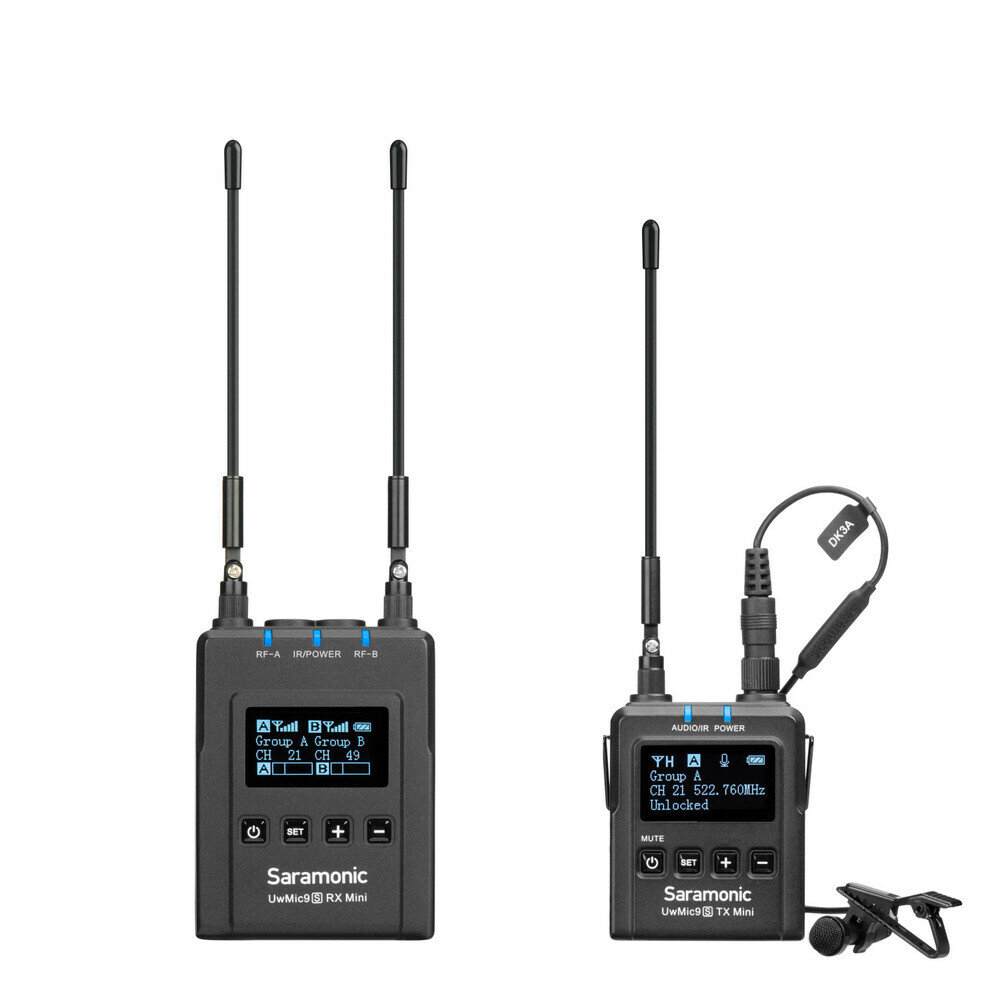 Радиосистема Saramonic UwMic9 S Kit1 Mini RX9S+TX9S приемник + 1 передатчик