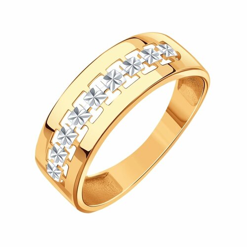 фото Кольцо diamant online, золото, 585 проба, размер 18.5