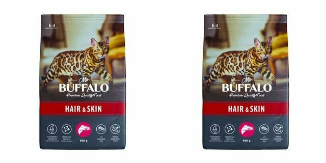 Hair & Skin лосось сух. 400г Mr.Buffalo - фото №1