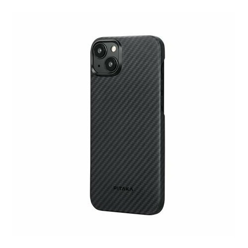 Чехол Pitaka MagEZ Case 4 для iPhone 15 (6.1"), черно-серый, кевлар (арамид)