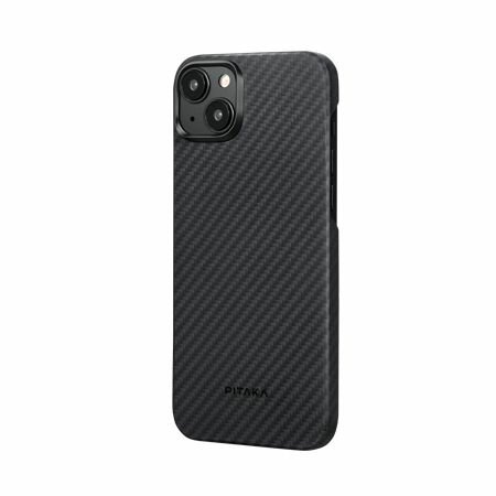 Чехол Pitaka MagEZ Case 4 для iPhone 15 (6.1"), черно-серый, кевлар (арамид)