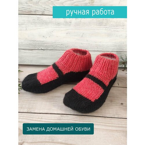 фото Носки , размер 38-40, черный, розовый нет бренда