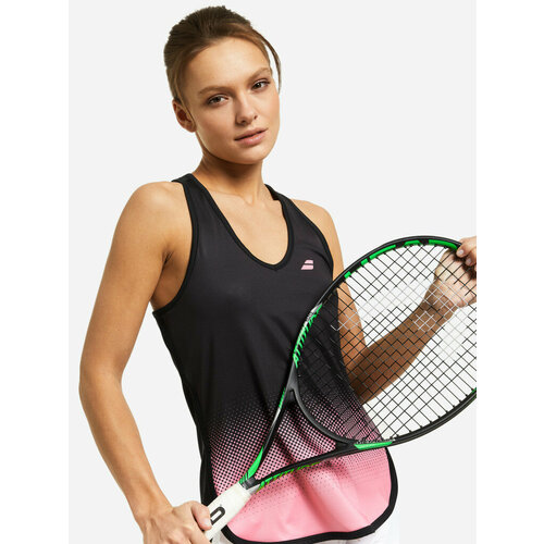 фото Майка babolat, размер m, розовый, черный