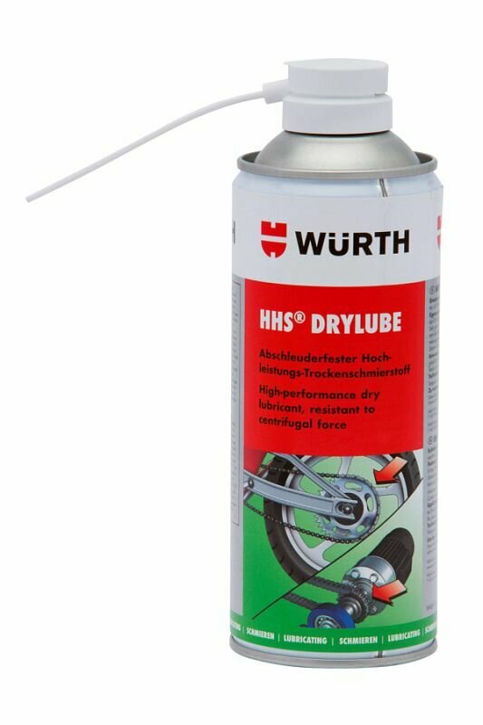 Смазка hhs 100 (HHS Drylube) спрей 520/400 мл, Wurth