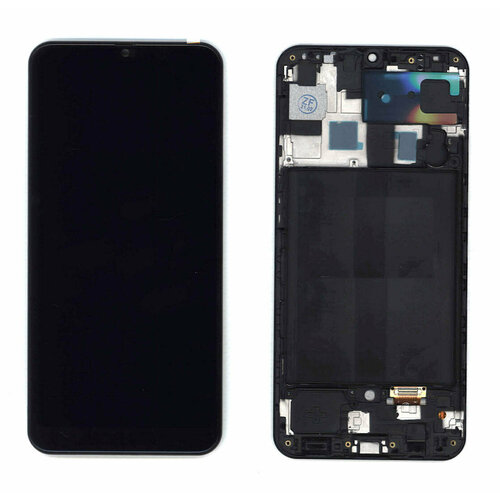 Дисплей для Samsung Galaxy A30 SM-A305F (TFT) черный с рамкой