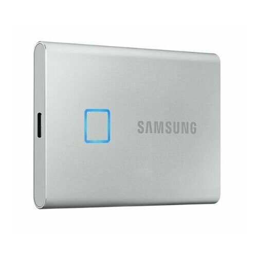 500 ГБ Внешний SSD накопитель Samsung T7 Touch/ Серебристый/ USB 3.2 Gen.2 (MU-PC500S/WW)