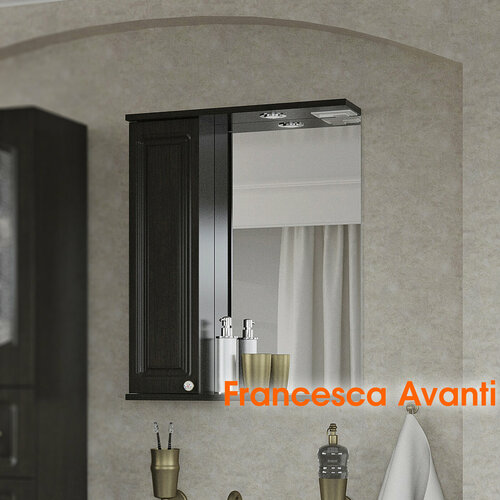 Шкаф-зеркало Francesca Avanti Империя 50 левый венге
