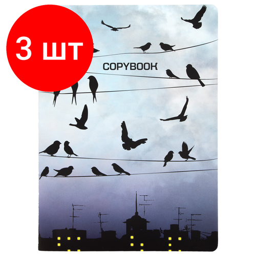 Комплект 3 шт, Тетрадь 60 л. в клетку обложка SoftTouch, бежевая бумага 70 г/м2, сшивка, В5 (179х250 мм), туман, BRAUBERG, 1403819 милоградская г туман луизианы