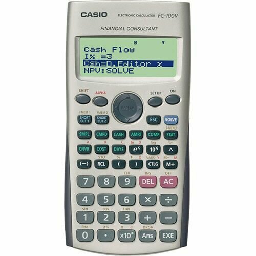 Финансовый калькулятор Casio FC-100V-S-EH