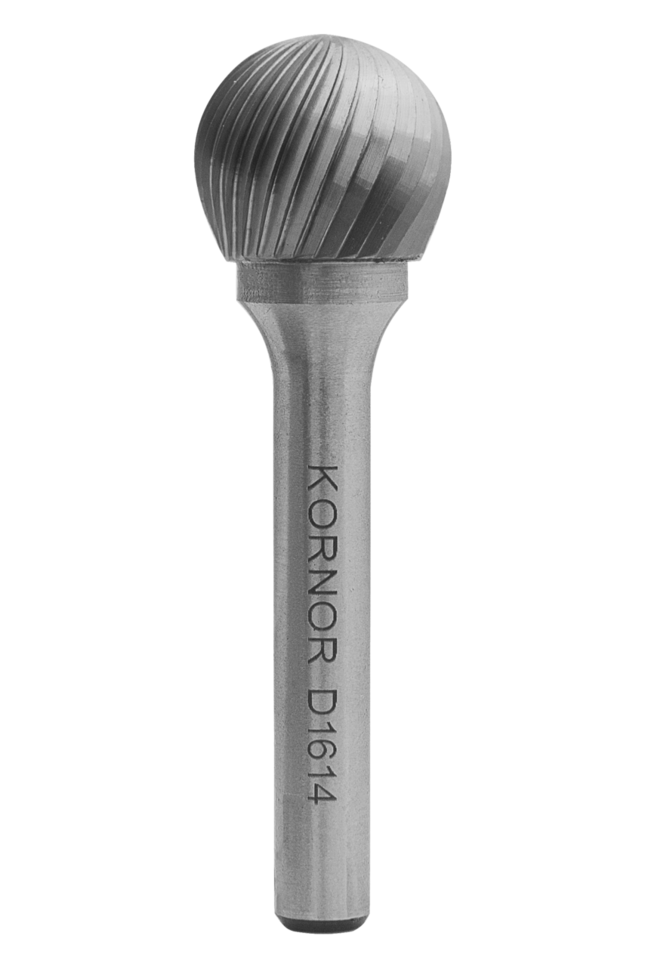Борфреза Kornor сферическая D1614M06 насечка стандарт