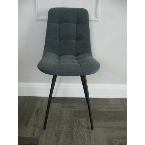 Стул Фред графит опоры черные, 4 шт