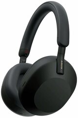 Наушники Sony WH-1000XM5, Bluetooth/3.5 мм, мониторные, черный [wh1000xm5/b]