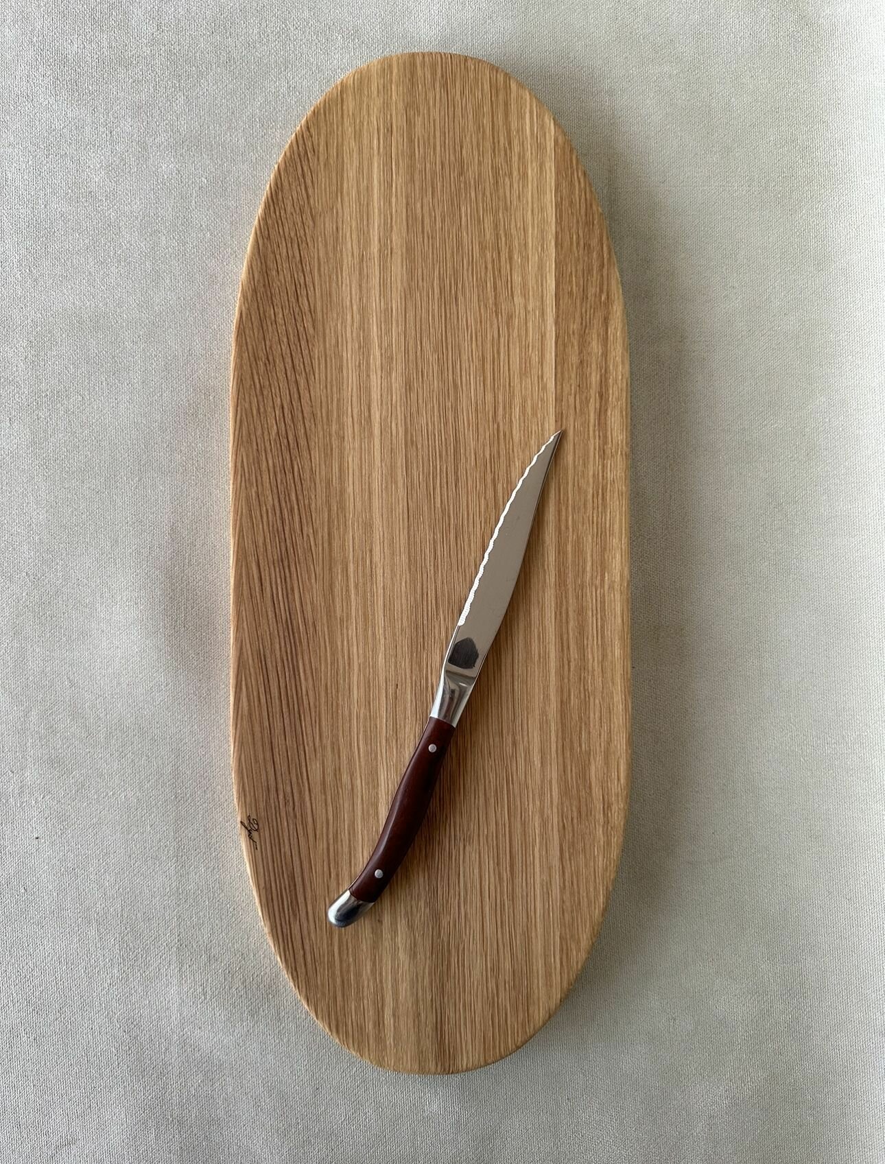 Разделочная доска Эллипс, 45*17,8*2 (см) ДУБ — фото 1