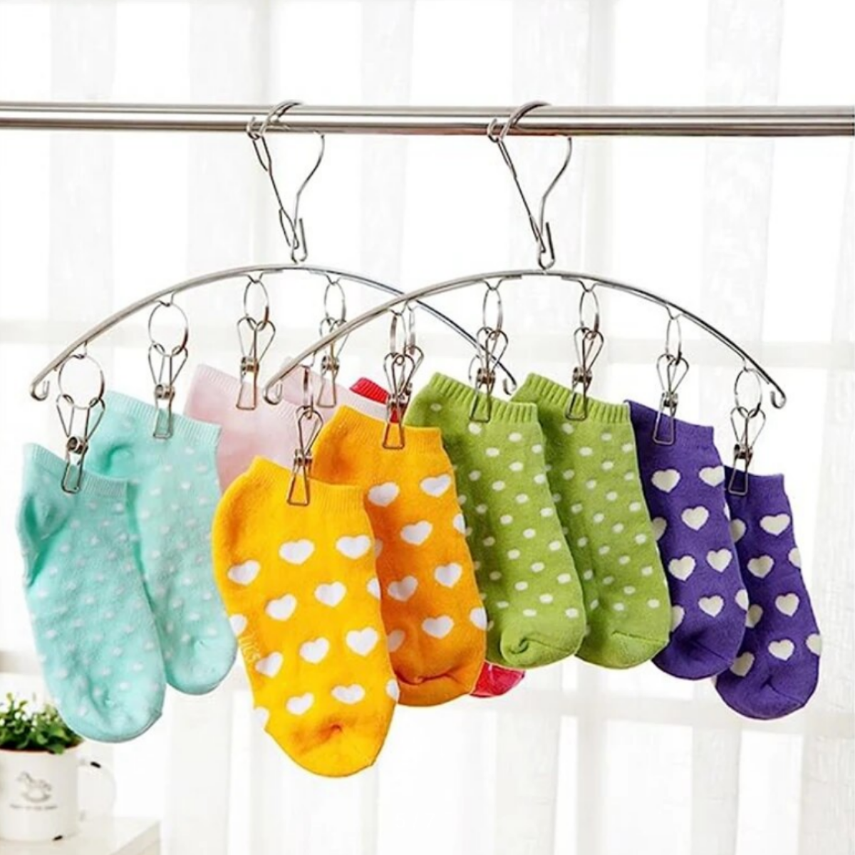 фото Сушилка для белья на 6 прищепок.