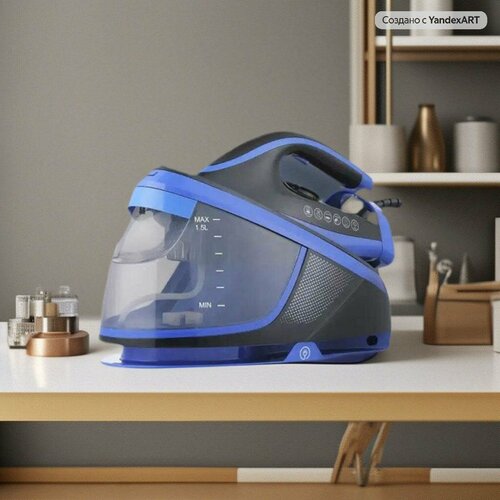 Утюг электрический проводной с парогенератором 15л вертикальная глажка антипригарное покрытие паровой синий4200Вт для дома 1111100₽
