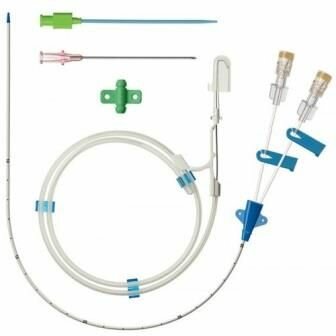 Набор для центральных венозных катетеров двухканальный 7F длина 200мм