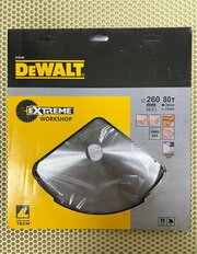 Пильный диск Dewalt Extreme Workshop 260x30 80T