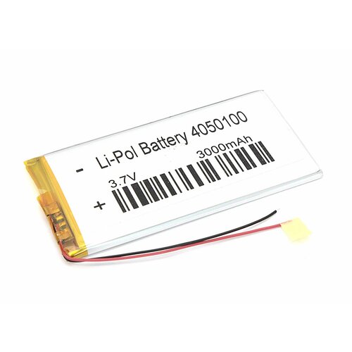 аккумулятор li pol батарея vbparts 3 62 92мм 2pin 3 7v 3000mah 017307 Аккумулятор Li-Pol (батарея) 4*50*100мм 2pin 3.7V/3000mAh