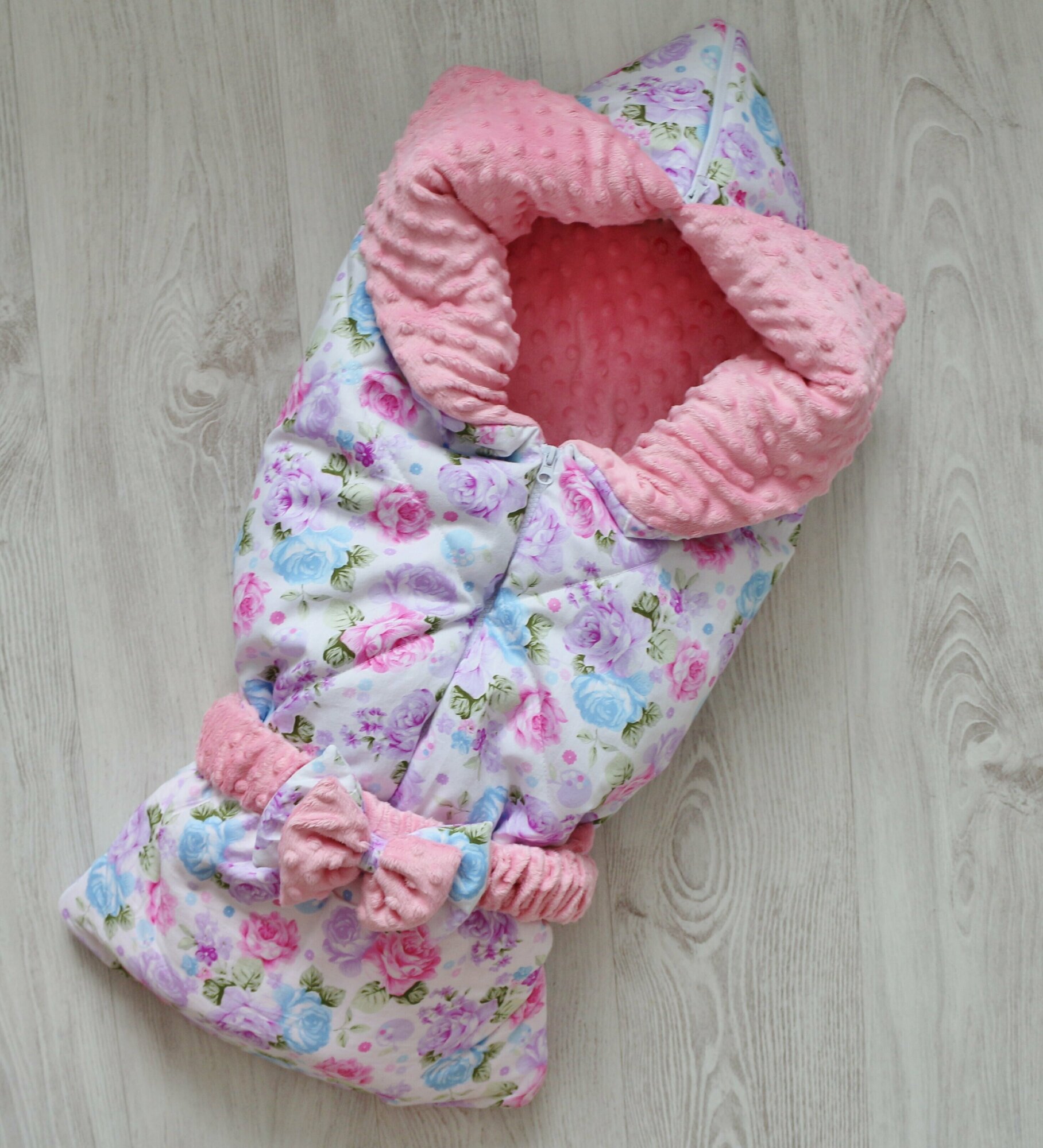 Летнее одеяло-трансформер на выписку Волшебный сад