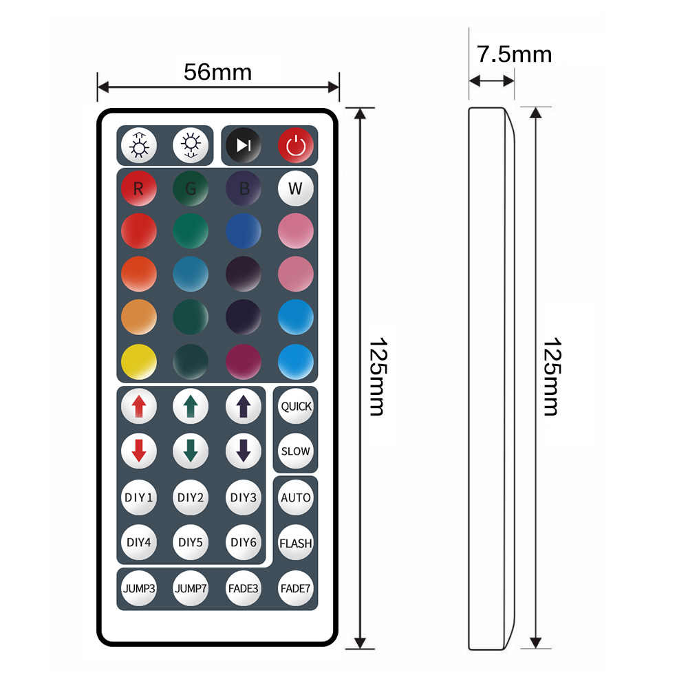 Светодиодная RGB-лента, набор лента+пульт+блок питания, 5м - фотография № 9